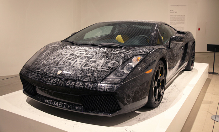 Lamborghini Gallardo objeto de la exposición
